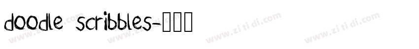 doodle scribbles字体转换